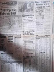 Tan Gazetesi - 15 Kasım 1983 - Turgut Özal - Serpil Barlas - Jack Scallia - Nick Corsello - Yasemin Kutsi - Hakan Özdağtekin - Semra Özal - Şerif Soydan -