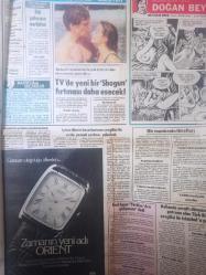 Tan Gazetesi - 23 Aralık 1983 - Seda Sayan - Banker Kastelli - Richard Chamberlain - Rachel Ward - Gülşen Bubikoğlu - Türker İnanoğlu - Prenses Ann -