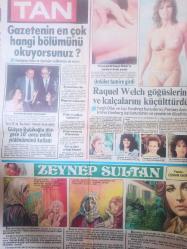 Tan Gazetesi - 23 Aralık 1983 - Seda Sayan - Banker Kastelli - Richard Chamberlain - Rachel Ward - Gülşen Bubikoğlu - Türker İnanoğlu - Prenses Ann -