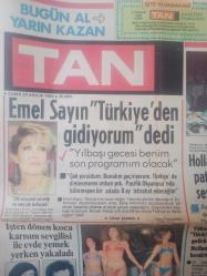Tan Gazetesi - 23 Aralık 1983 - Seda Sayan - Banker Kastelli - Richard Chamberlain - Rachel Ward - Gülşen Bubikoğlu - Türker İnanoğlu - Prenses Ann -
