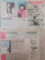 Tan Gazetesi - 1 Aralık 1983 - Nazan Şoray - Şakir İltürk - Fikret Semizoğlu - Gönül Yazar - Linda Gray - Neşe Aksoy- Osman Öndeş - Cemal Öner -