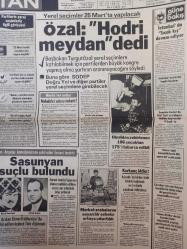 Tan Gazetesi - 6 Ocak 1984 - Bülent Ersoy - Kemal Arıkan - Harry Sasunyan - Brooke Shields - Meral Sima - Ursula Andress - Osman Öndeş - Peter Cooper -
