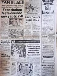 Tan Gazetesi - 8 Ağustos 1983 - Vicky Morgan - Canan Erdil - Fenerbahçe - Reşat İleri - Seks rezaletinin içyüzü! - Turgut Özal - Turgut Sunalp -
