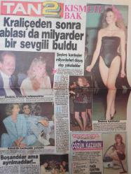 Tan 2 Gazetesi - 13 Aralık 1987 - Leyla Şeşbeş - Hasan Aygıt - Ufuk Deveci - Sosyetenin Yatak Odası - Bill Wyman - Sevtap Parman - Tülay Kınalı -