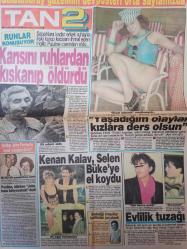 Tan 2 Gazetesi - 1 Kasım 1987 - Kenan Kalav - Arthur Baker - Selen Büke - Nilüfer Öz Poster - Verda Araz - Arabistan Sarayı'nı giydiriyor - Davetlere renk geldi -