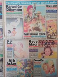 Tan 2 Gazetesi - 26 Ekim 1988 - Burçin Orhon - Yasemin Evcim - İçkinin yüzde bıraktığı izin fotoğrafı çekildi - Dilek, maymununa koca arıyor -