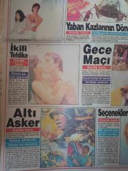 Tan 2 Gazetesi - 26 Ekim 1988 - Burçin Orhon - Yasemin Evcim - İçkinin yüzde bıraktığı izin fotoğrafı çekildi - Dilek, maymununa koca arıyor -