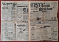Tercüman Gazetesi 19 Eylül 1985 Ekonomi Revizyona Alınıyor,ABD İle Vatikan Dünya Hakimiyeti İçin Gizlice Anlaştı,Türkeş KKK İçin Evren'i Tavsiye Ediyor,F-16 Projesi Döviz Akıtacak,Yunan Ordusu Casus Kaynıyor