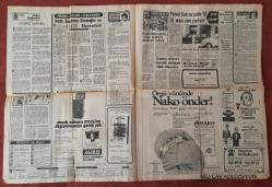 Tercüman Gazetesi 19 Ağustos 1975 Dış Politikada Eylül Karar Ayı Olacak,400 Bin Memur İşçi Statüsüne Geçecek,Ömer Suzanı Bıçakla Kovalayan Türüt Kamptan Çıkarıldı,Libya'da Hayat Normale Döndü