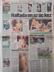 Tan Gazetesi - 15-17 Ocak 2004- Tuğba Özay- Fatma Güliz- Anastasia Nyvdomaya- Lucy- Deniz Akkaya- Gülben Ergen- Fatih Gökşen- Rüştü Reçber- Sinem Güven