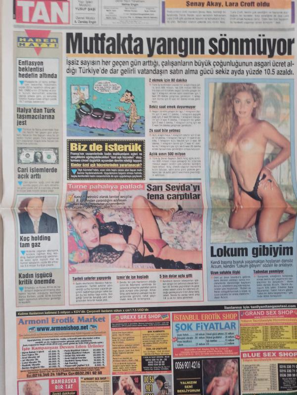 Tan Gazetesi 30 Eylül 1 Ekim 2003 Esra Balamir Buse Ateş  