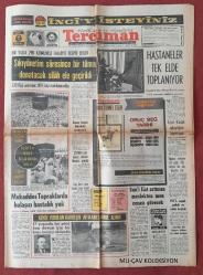 Tercüman Gazetesi 2 Ocak 1973 Sıkıyönetim Sürecinde Bir Tümeni Donatacak Silah Ele Geçirildi,Hastaneler Tek Elde Toplanıyor,Colombo Onbinlerce Kişinin Önünde Vuruldu,Sun'i Fiat Arttıran Meslekten Men Cezası Görecek