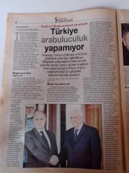 Cumhuriyet Strateji Gazetesi-18 Eylül 2006 - Sayı 116 - Tony Blair Angela Merkel ve Jacques Chirac Fotoğrafı - AB Jeopolitik Mücadeleyi Yitiriyor - Hizbullah Sorunu Savaş Olmadan Çözülemez - Çin'den Arap Merkezli Politikası - Laiklik Yıpranıyor - Ulusal Ordu Kurma Çabası