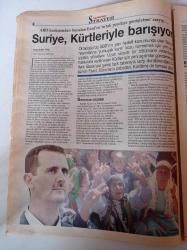 Cumhuriyet Strateji Gazetesi- 27 Şubat 2006 - Sayı 87 -  Beşar Esad Fotoğrafı - Esad'ın Hedefi Hedefin Dışına Çıkmak - Suriye Kürtlerle Barışıyor - Rus Donanması Yeniden Akdeniz'de- Renkli Devrim Geri Tepti - Haddam'ın Yerine El Şara