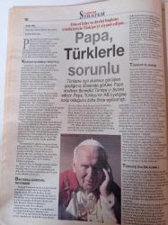 Cumhuriyet Strateji Gazetesi- 27 Kasım 2006 - Sayı 126 - Fırat Ve Dicle AB BM Gündeminde Türkiye'ye Su Kuşatması - Hedef Kıbrıs'taki Türk Askeri - Papa Türklerle Sorunlu - Yüzyılın Enerji Kaynağı Bor