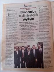 Cumhuriyet Strateji Gazetesi-20 Kasım 2006 - Sayı 125 -Recep Tayyip Erdoğan Fotoğrafı - Türkiye AB İlişkilerinde Duraklama Devri - Ali Babacan - Ekonomide Teslimiyetçilik Yayılıyor - Kıbrıs'ta Toprak Devri Tartışılıyor - Musul