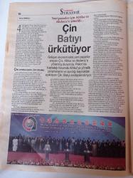 Cumhuriyet Strateji Gazetesi-20 Kasım 2006 - Sayı 125 -Recep Tayyip Erdoğan Fotoğrafı - Türkiye AB İlişkilerinde Duraklama Devri - Ali Babacan - Ekonomide Teslimiyetçilik Yayılıyor - Kıbrıs'ta Toprak Devri Tartışılıyor - Musul