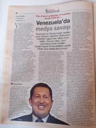 Cumhuriyet Strateji Gazetesi-9 Temmuz 2007 - Sayı 158 - Karadeniz Küreselleşmenin Kıskacında - ABD Yalnız Kalıyor - Hugo Chavez - Yumuşak Güç Kullanımı - Irak'ta Barbarlar Savaşına Doğru - Kazakistan'dan Savunma Atağı - Hugo Chavez