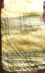 İPEK BÜRÜMCÜK ŞAL MAVİ BEYAZ