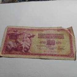 PR105----KAĞIT PARA YUGOSLAVYA 100 DİNAR