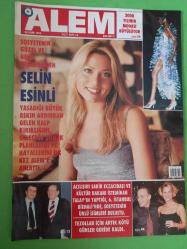 Alem Magazin Dergi 22 Eylül 1999 Selin Esinli,Şakir Eczacıbaşı,İstemihan Talay,Alev Komili,Rana Kirgül,Sinan Engin,Begüm Şen,Hasan Keşif,Melek Boz,Nadir Yelkenci,
