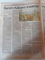Cumhuriyet Hacı Bektaş Veli Gazetesi - 16 Ağustos 2004 - Fazıl Hüsnü Dağlarca- Benim Kabem İnsandır - Uygarlığın Beşiği Pir Müzesi - Mihman Evi - Çilehane - Milli Mücadelede Alevi Bektaşilerin Rolü