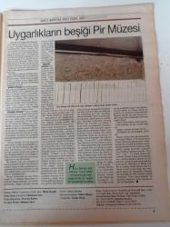 Cumhuriyet Hacı Bektaş Veli Gazetesi - 16 Ağustos 2004 - Fazıl Hüsnü Dağlarca- Benim Kabem İnsandır - Uygarlığın Beşiği Pir Müzesi - Mihman Evi - Çilehane - Milli Mücadelede Alevi Bektaşilerin Rolü