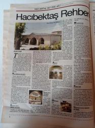 Cumhuriyet Hacı Bektaş Veli Gazetesi - 16 Ağustos 2004 - Fazıl Hüsnü Dağlarca- Benim Kabem İnsandır - Uygarlığın Beşiği Pir Müzesi - Mihman Evi - Çilehane - Milli Mücadelede Alevi Bektaşilerin Rolü