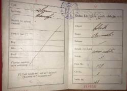 Nüfus Hüviyet Cüzdanı 1931 Bilecik Osmaneli