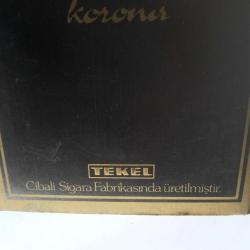 Tekel Ankara ahşap puro kutusu ve Cibali Sigara fabrikasi Karton puro kutusu
