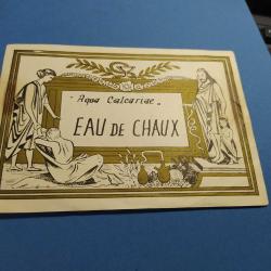 1940'LAR BÜYÜK BOY İLAÇ ŞİŞESİ ETİKETİ----EAU DE CHAUX