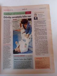 Cumhuriyet Spor Gazetesi - 28 Ekim 2008 - David Beckham Fotoğrafı - Futbolcu Mu Reklam Yıldızı Mı - Yükselen Değer UEFA - Fenerbahçe Basketbol Takımı - Dövüş Sanatıyla Kilo Ver