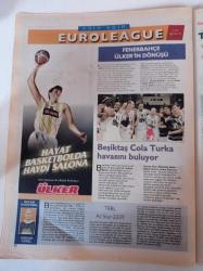 Cumhuriyet Spor Gazetesi - 23 Aralık 2008 - Sivas Yine Doludizgin - Fenerbahçe Ülker'in Dönüşü - Filede Devre Arası - Zirvenin Ortağı Çok - Süper Lig'in Raporu İlk Bölümün En'leri