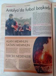 Cumhuriyet Spor Gazetesi - 26 Aralık 2006 - Şenol Güneş Fotoğrafı - Zidane Kafasını Kullandı - Zenginler Kulübü Real Madrid - Top Şimdi Antalya'da - Okçular Duvar Delecek - Filenin İkizleri