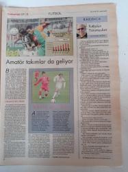 Cumhuriyet Spor Gazetesi - 26 Aralık 2006 - Şenol Güneş Fotoğrafı - Zidane Kafasını Kullandı - Zenginler Kulübü Real Madrid - Top Şimdi Antalya'da - Okçular Duvar Delecek - Filenin İkizleri