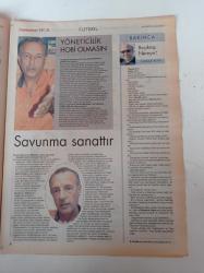 Cumhuriyet Spor Gazetesi - 14 Kasım 2006 - Futbolun Şiiri Fena Halde Yaşam- Gençliğim Eyvah - Rasim Kara Beşiktaş Nereye - Unutulan Efsane Veli Balli- Futbolun Tercümanı Mourinho - Nuri Şahin