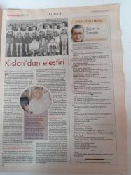 Cumhuriyet Spor Gazetesi - 12 Haziran 2007- Roberto Carlos Fotoğrafı - Fenerbahçe Kendini Aşıyor - Tugay Kerimoğlu Bütün Tabuları Yıkan Adam - Ralli'nin Dinç Dünyası - Sporama