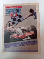 Cumhuriyet Spor Gazetesi - 21 Ağustos 2007 - Kaya Peker Önemli Olan Forma Aşkı - Bizim Parkta Dev Kapışma - Günah Keçisi Trabzonspor -  Golü Koklayan Adam Semih Şentürk - Atıcının Dostu Sponsor