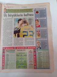 Cumhuriyet Spor Gazetesi - 21 Ağustos 2007 - Kaya Peker Önemli Olan Forma Aşkı - Bizim Parkta Dev Kapışma - Günah Keçisi Trabzonspor -  Golü Koklayan Adam Semih Şentürk - Atıcının Dostu Sponsor