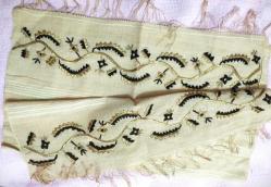 VINTAGE TEXTİL OSMANLI ELİŞİ ALTIN TEL SARMA PEŞKİR TAMAMEN ELDE DOKUMA