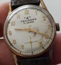 İSVİÇRE ANTİK YAPIM TECHNOS MARKA KURMALI BAKIMLI MUHTEŞEM ORİJİNAL UNİSEX SÜPER KOL SAATİ TTT2E3 NADİR