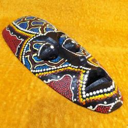 VINTAGE EL YAPIMI AFRİKA MASK BOY 32 cm