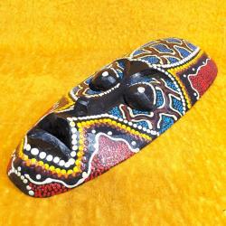 VINTAGE EL YAPIMI AFRİKA MASK BOY 32 cm