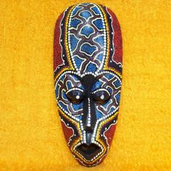 VINTAGE EL YAPIMI AFRİKA MASK BOY 32 cm