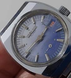 İSVİÇRE ANTİK VIALUX MARKA KURMALI ÇOK BAKIMLI MUHTEŞEM ORİJİNAL KRİSTAL CAMLI TAKVİMLİ BAYAN KOL SAATİ VR2DE3 NADİR