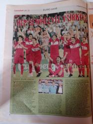 Cumhuriyet Spor Gazetesi - 1 Temmuz 2008 - Dede Luis Aragones Fenerbahçe'ye Kupayla Geliyor - Euro 2008'de Kulube Boşaldı - Avrupa Bizi Hatırladı - Sabri Sarıoğlu - Gökhan Zan - Emre Aşık- Oğuz Çetin - Fatih Terim