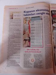 Cumhuriyet Spor Gazetesi - 1 Temmuz 2008 - Dede Luis Aragones Fenerbahçe'ye Kupayla Geliyor - Euro 2008'de Kulube Boşaldı - Avrupa Bizi Hatırladı - Sabri Sarıoğlu - Gökhan Zan - Emre Aşık- Oğuz Çetin - Fatih Terim