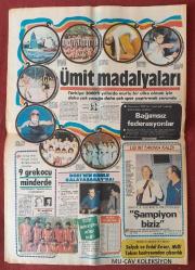 Tercüman Gazetesi 23 Nisan 1985 Barış Fidanı Boy Atıyor,Özal 