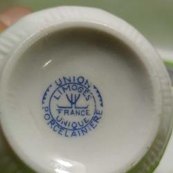 P4---UNION LIMOGE FRANCE PORSELEN TEK KAHVE FİNCANI