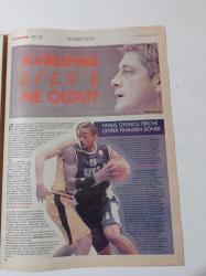 Cumhuriyet Spor Gazetesi -13 Mart 2007 - Halil Akkaş Fotoğrafı - Bülent Korkmaz Savaşçı - Müjdat Yetkiner Röportaj - Ronaldo - Hernan Crespo - Avrupalı Efes'e Ne Oldu